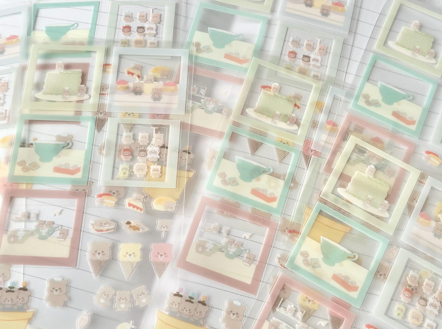 Tiny Bears Cute Sticker Sheet | PLANNER | BUJO | DIARY