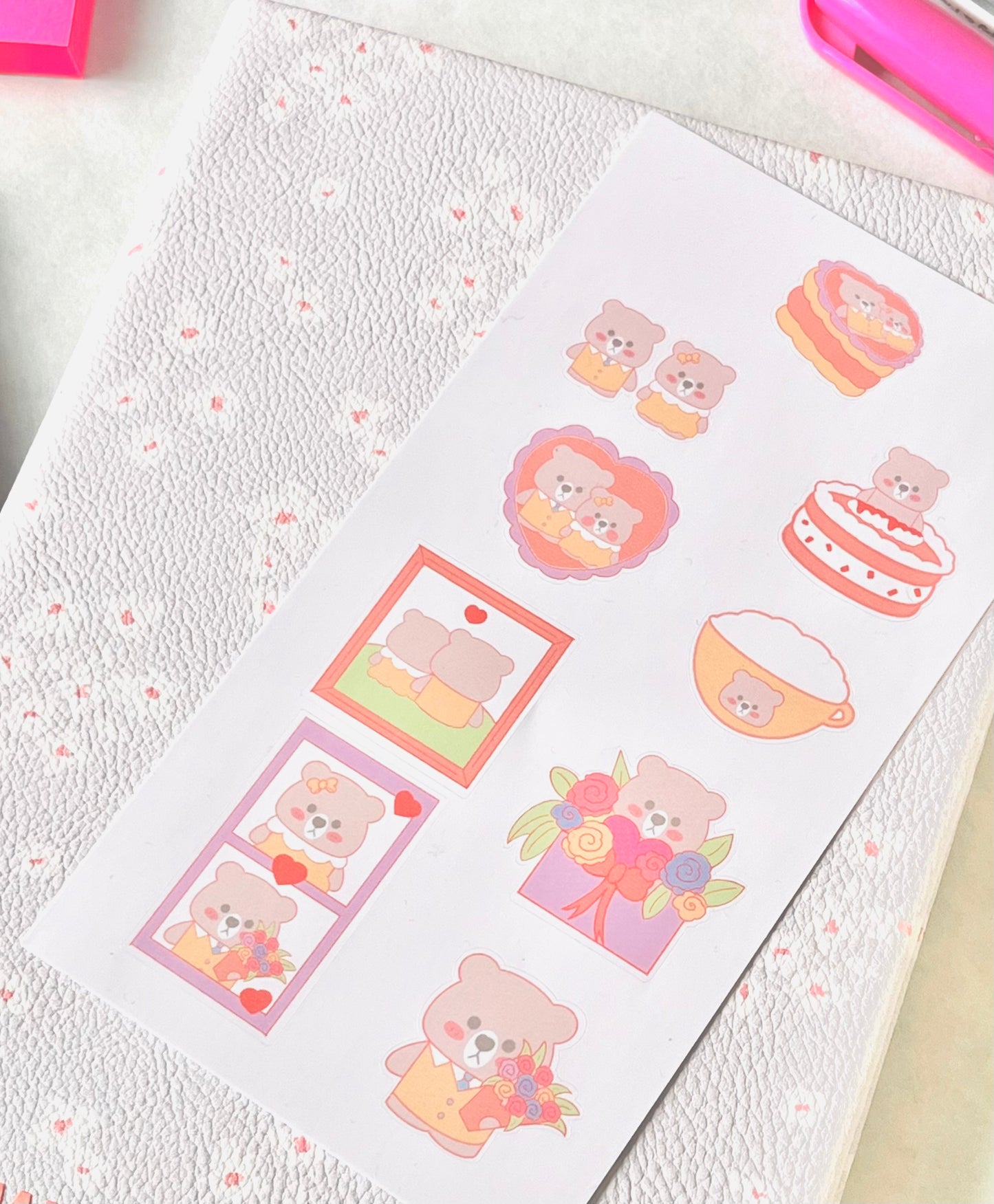 Bears In Love Stickers | PLANNER | BUJO | DIARY