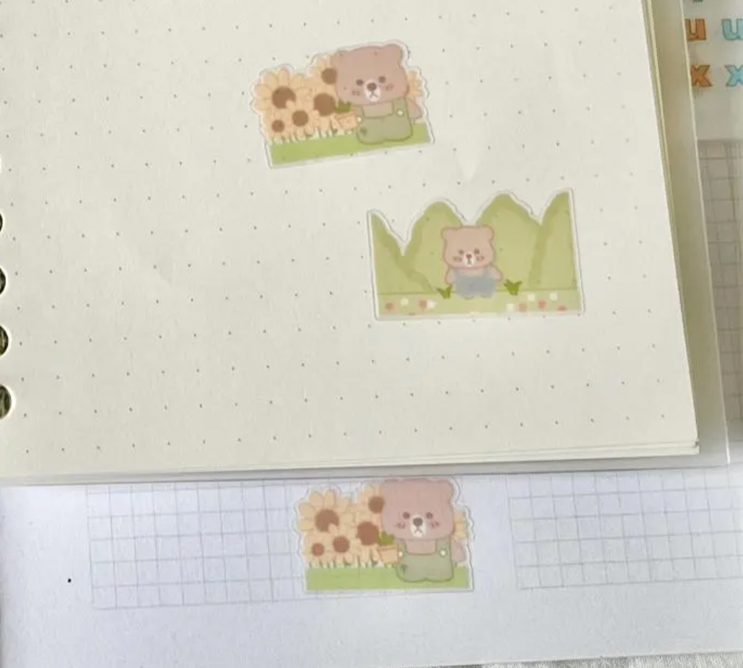 Tiny Bears Garden Special Sticker Sheet | PLANNER | BUJO | DIARY