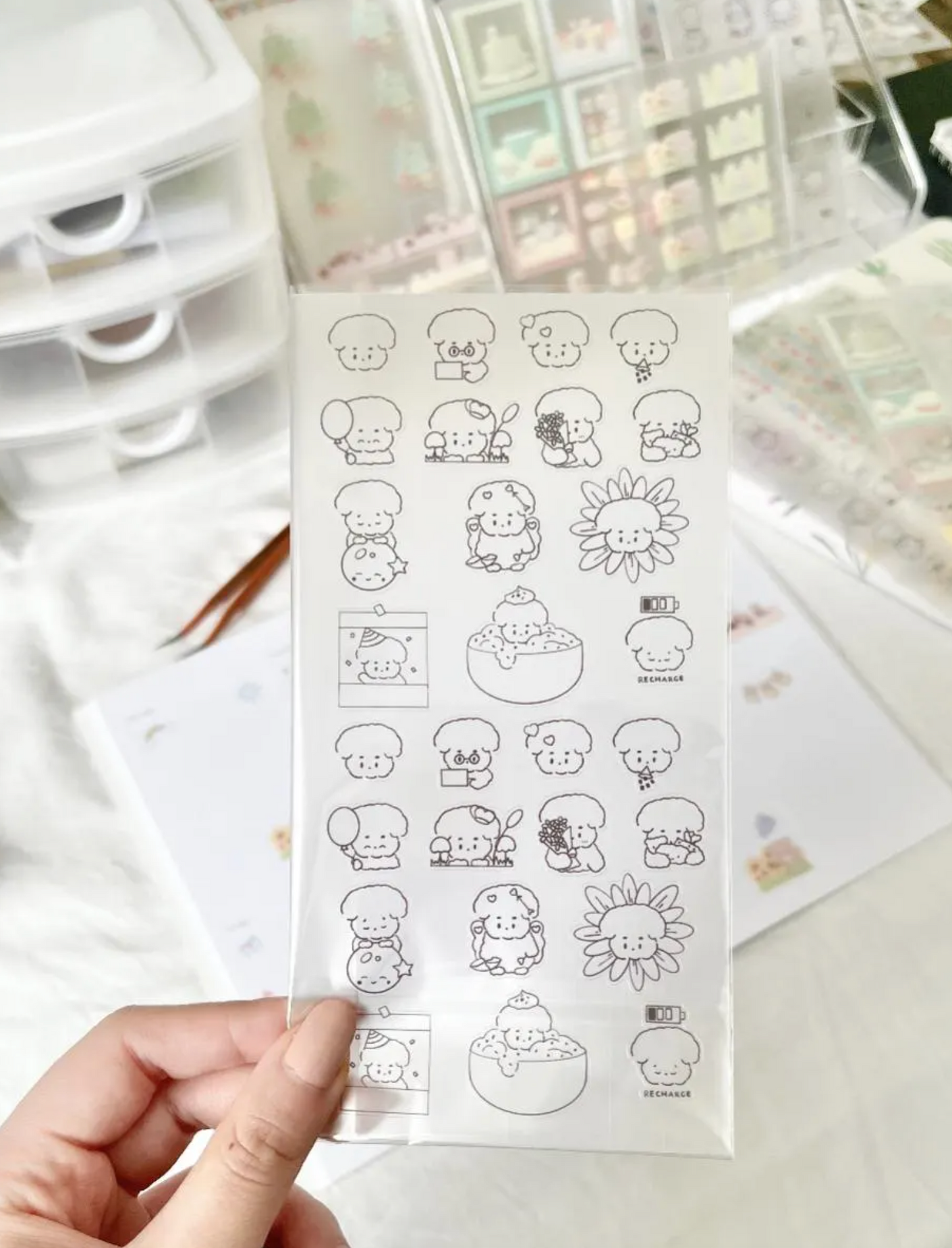 CloudPup Sticker Sheet | PLANNER | BUJO | DIARY