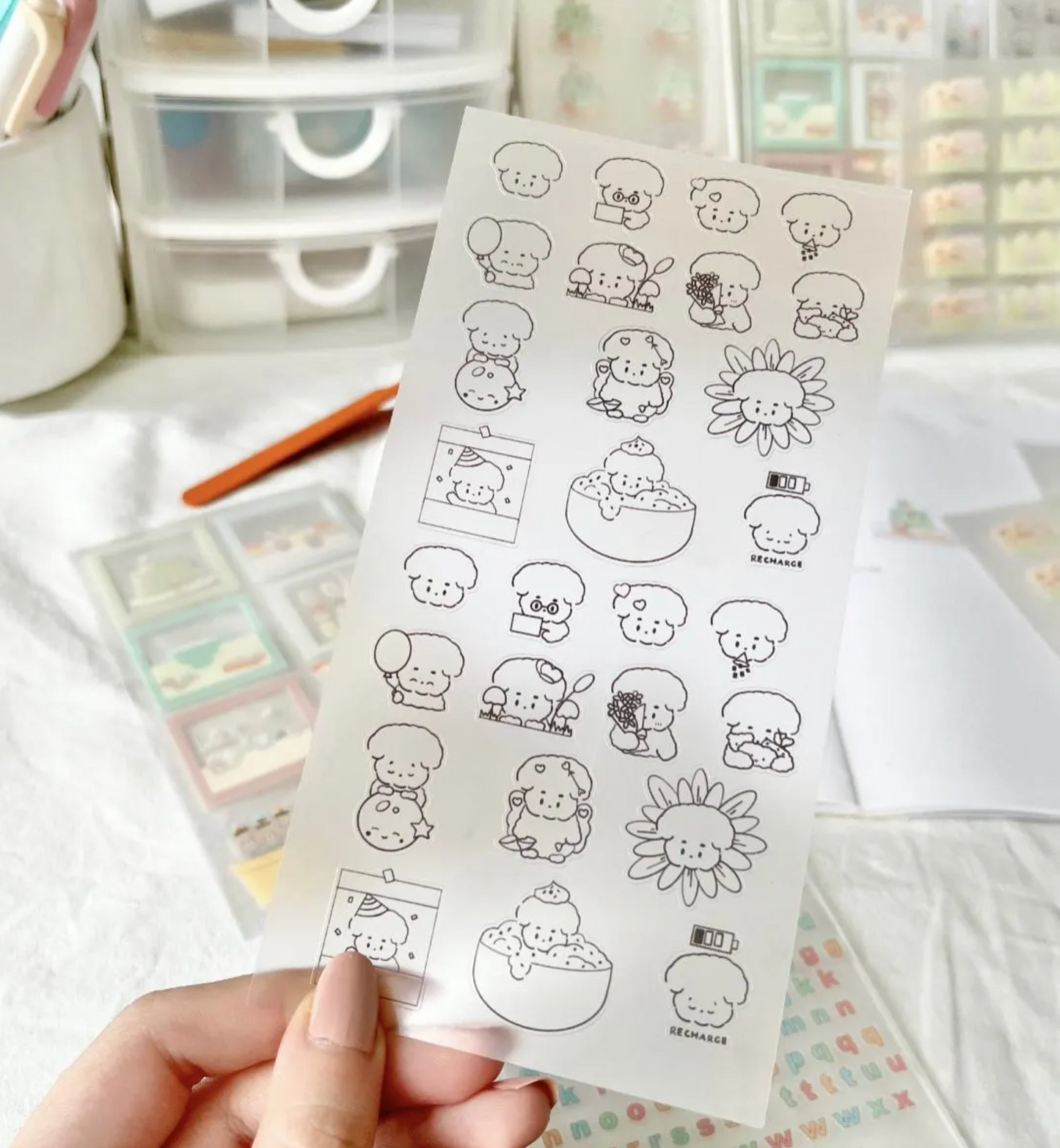 CloudPup Sticker Sheet | PLANNER | BUJO | DIARY