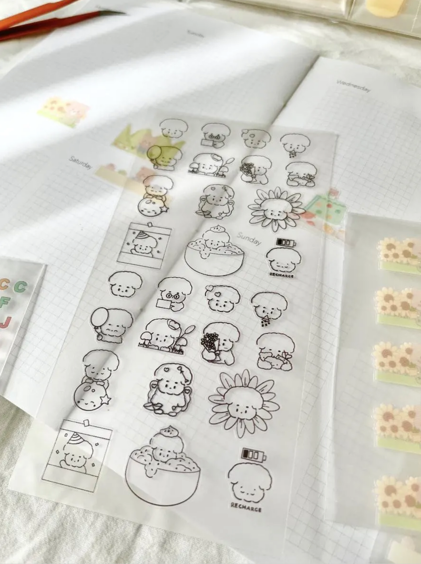 CloudPup Sticker Sheet | PLANNER | BUJO | DIARY