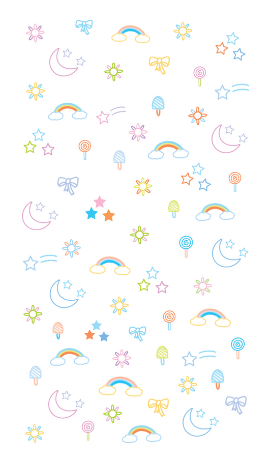 Pastel Decorative Sticker Sheet | PLANNER | BUJO | DIARY